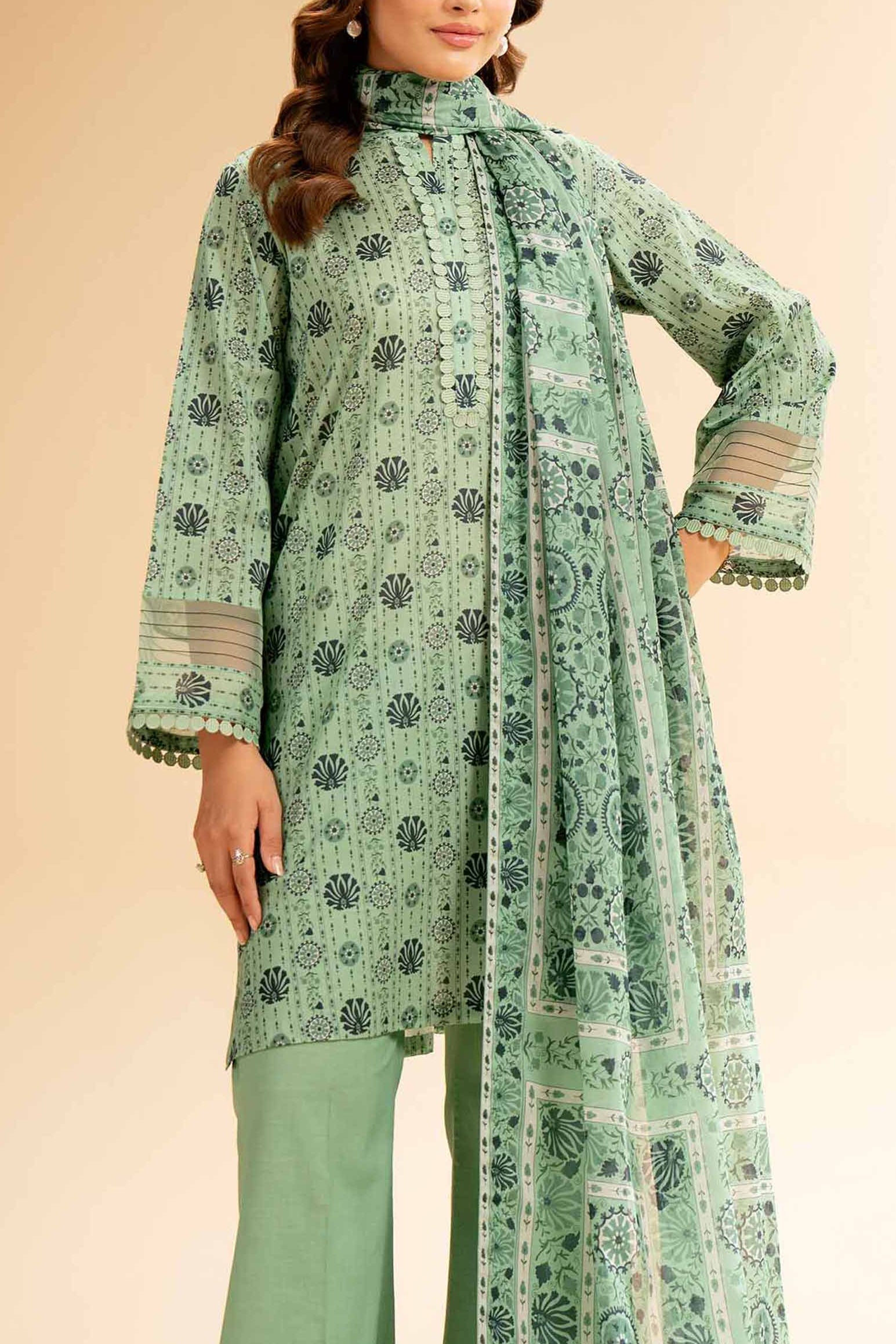 ALKARAM Printed 3 Pc