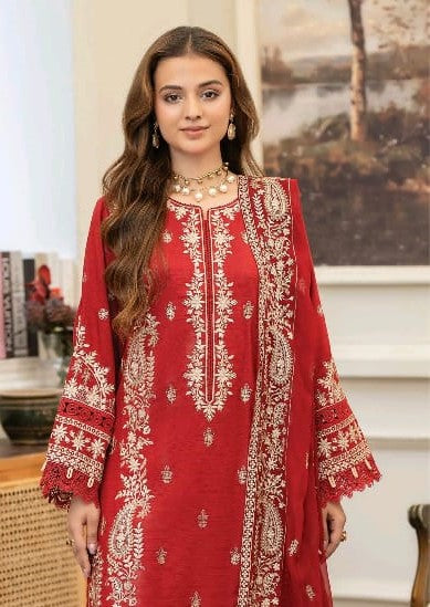 JOHRA Embroidered 3 Piece