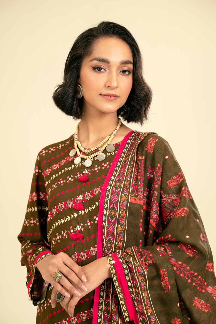 Nishat 3pc unstitched original leftover