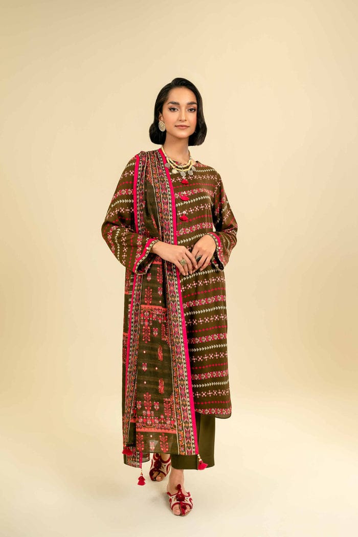 Nishat 3pc unstitched original leftover