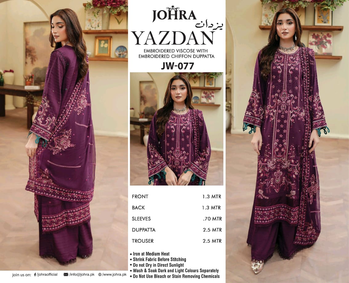 Heavy Embroidered 3 Piece